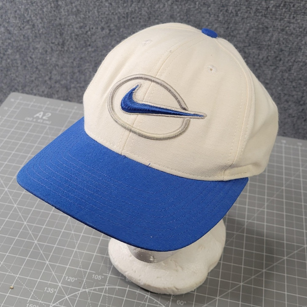 Vintage Nike Swoosh Logo Hat Wool Blend SnapBack Early 2000s Y2K Sportwear
